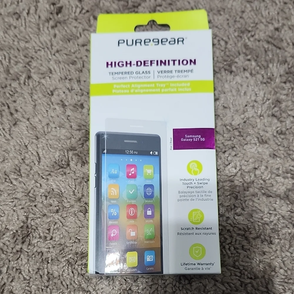 Tempered Glass Screen Protector for Samsung Galaxy S21 5G - Clear Qty 2